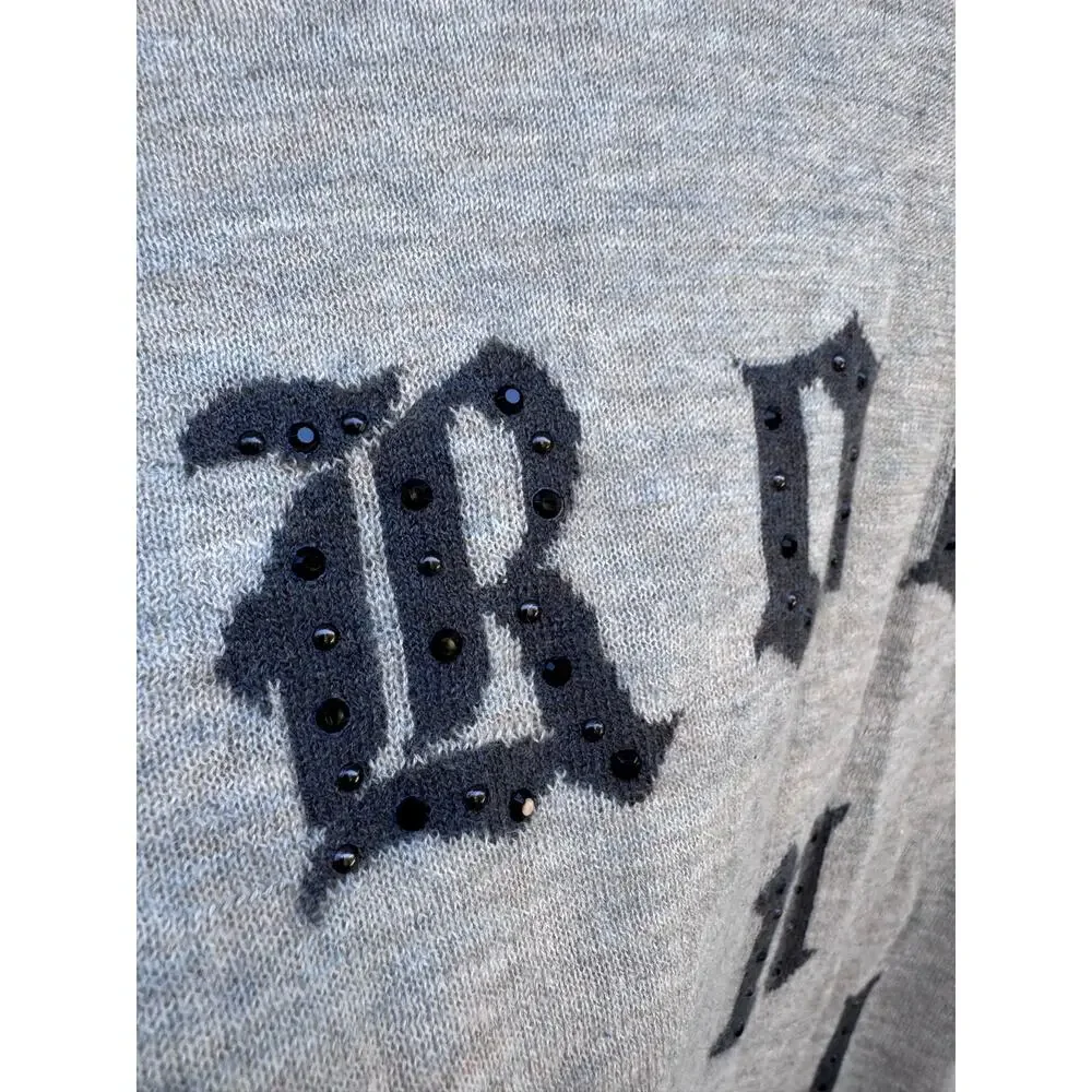 Zadig & Voltaire Ivy Rock N Roll Graphic Cashmere Sweater Small S